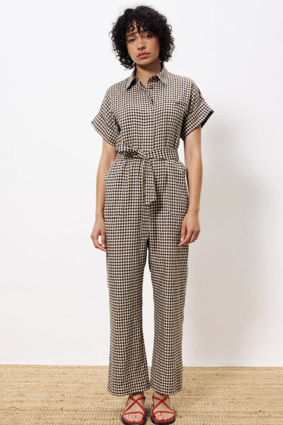 Elfie Gingham Jumpsuit