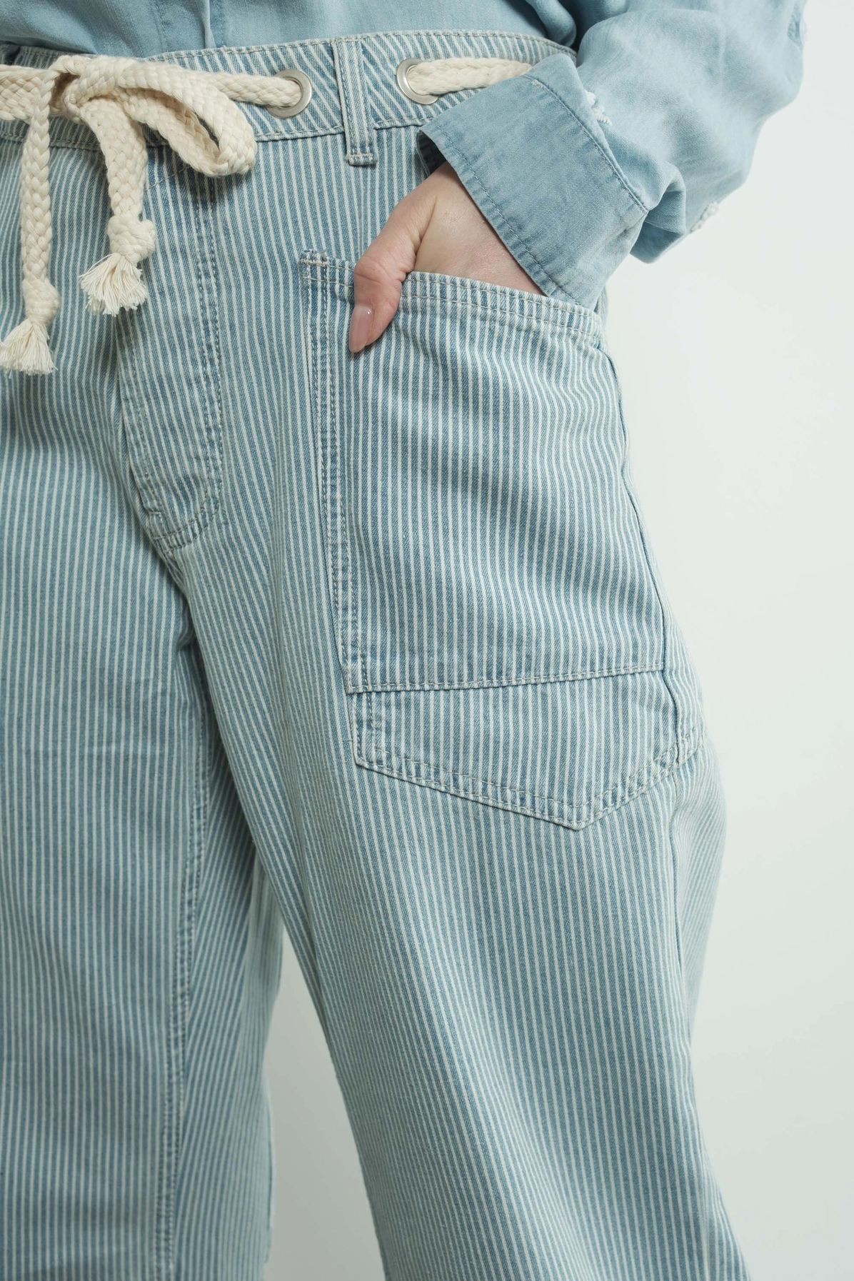 Eyelet Waist Pants