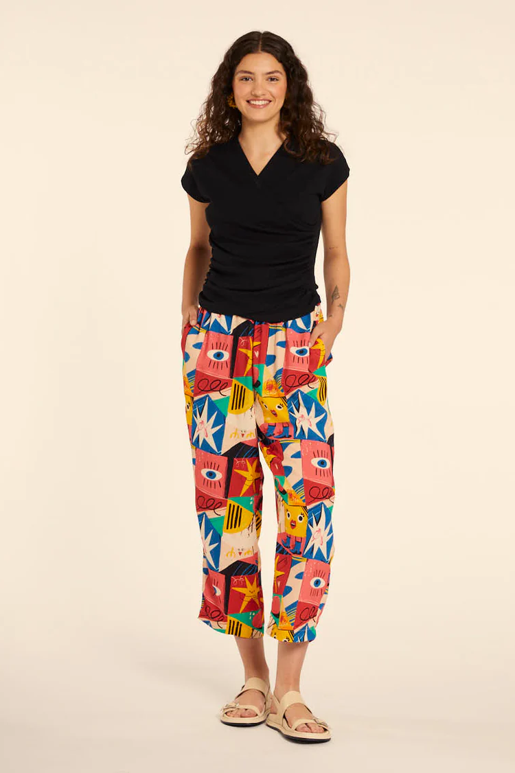 Comic Print Pants