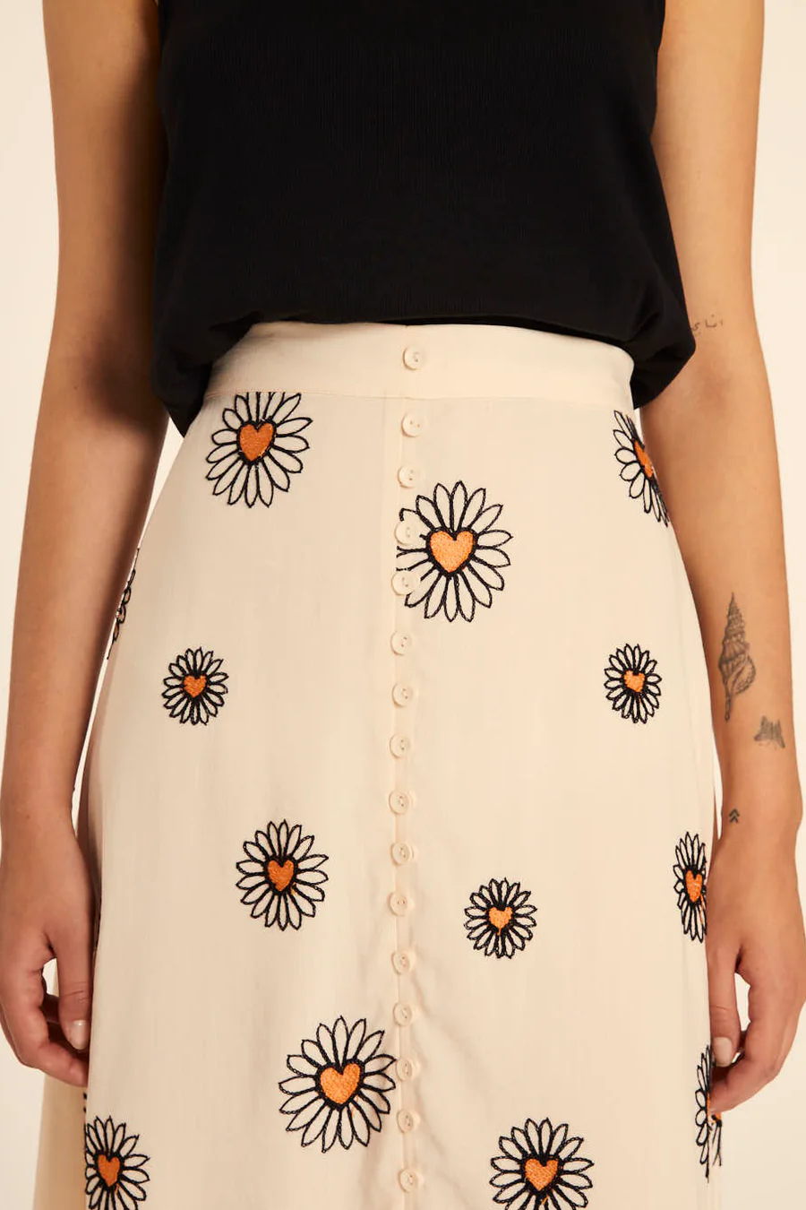 Margarita Embroidered Skirt