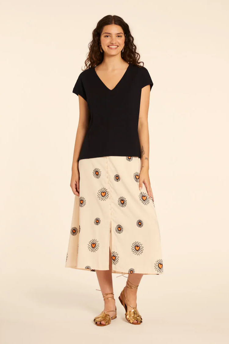 Margarita Embroidered Skirt