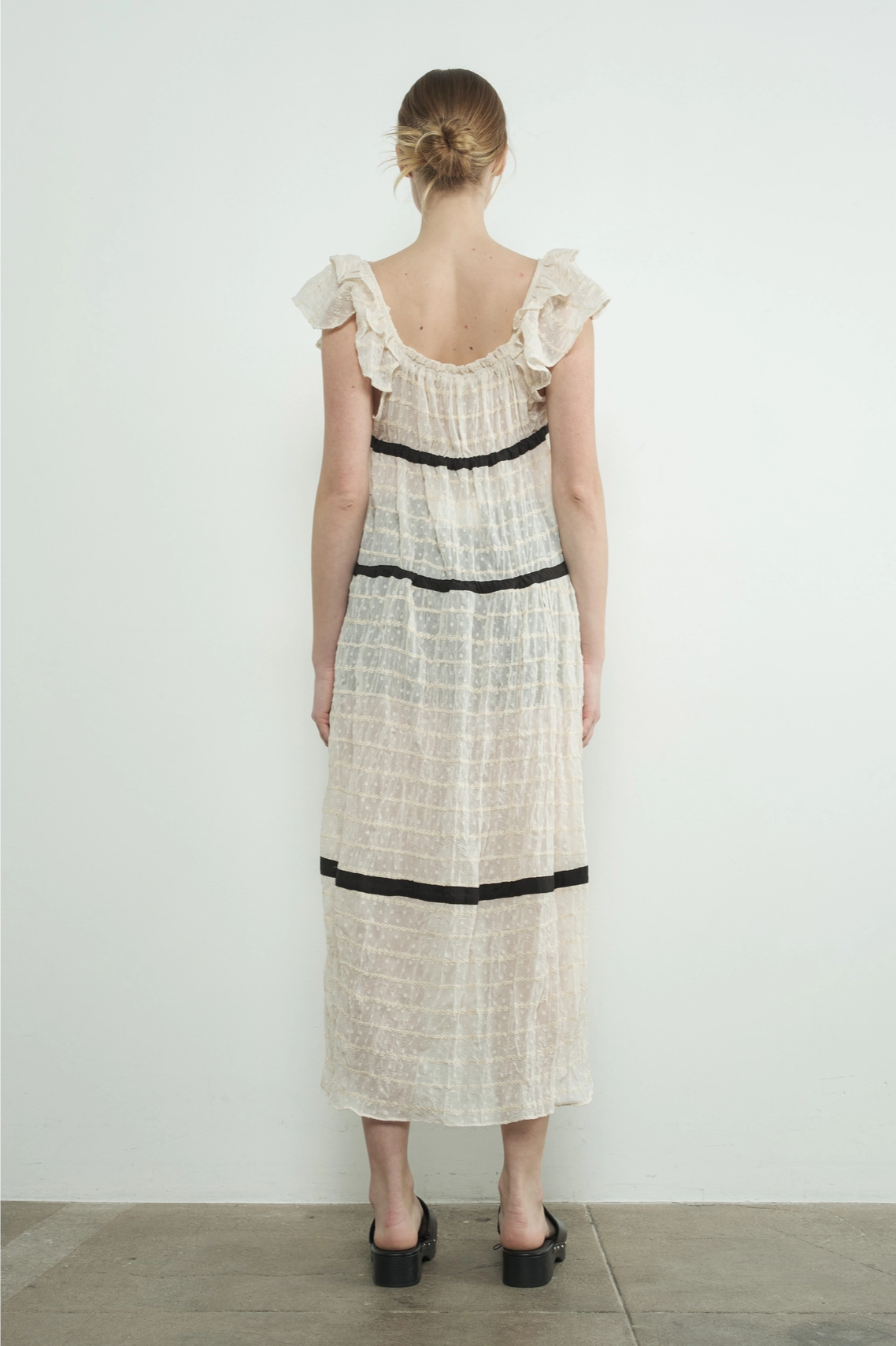 Tie Front Contrast Dress
