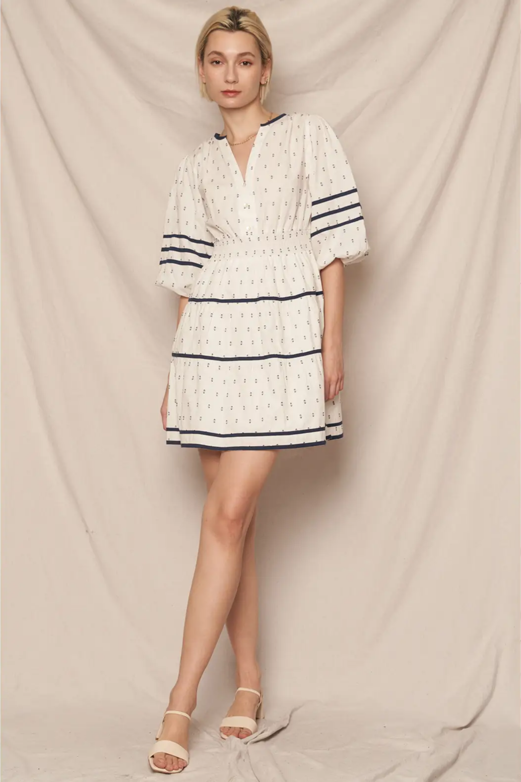 V-Neck Tiered MiniDress