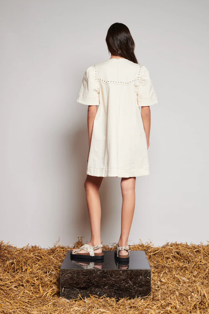 Quincy Drill Minidress