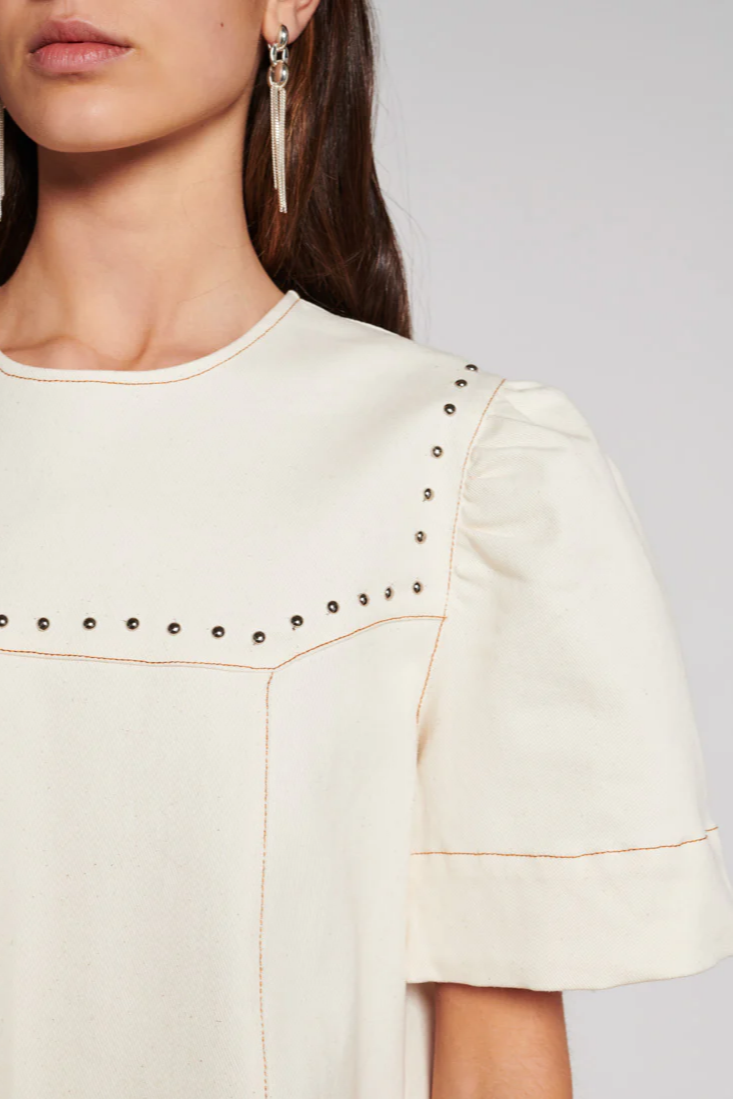 Quincy Drill Minidress
