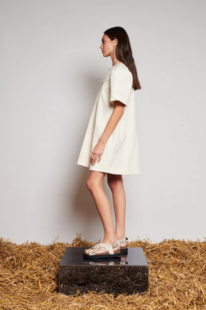 Quincy Drill Minidress