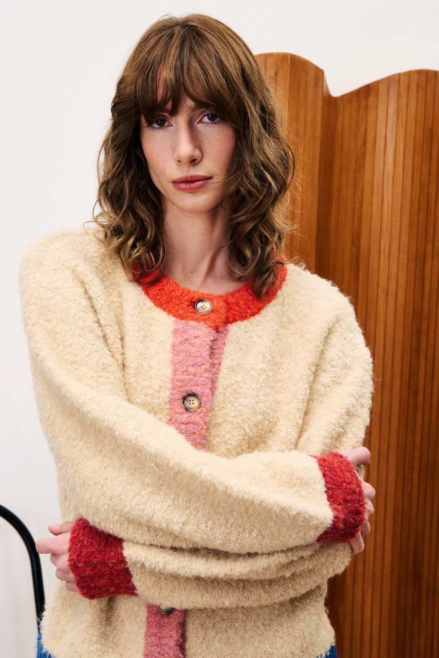 Cyclamen Cardigan