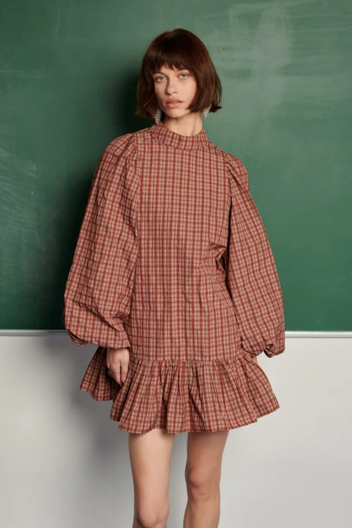 Dominica Plaid Minidress