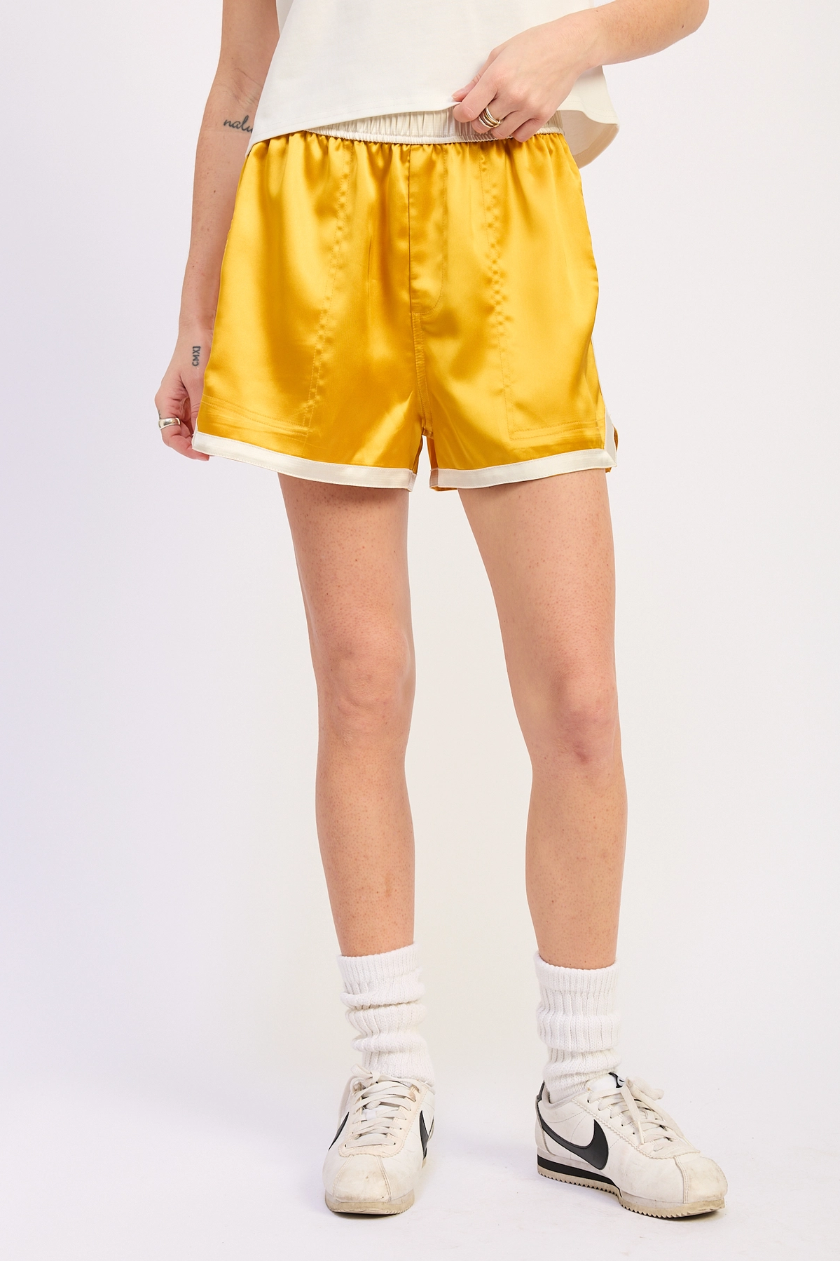 Sporty Satin Shorts