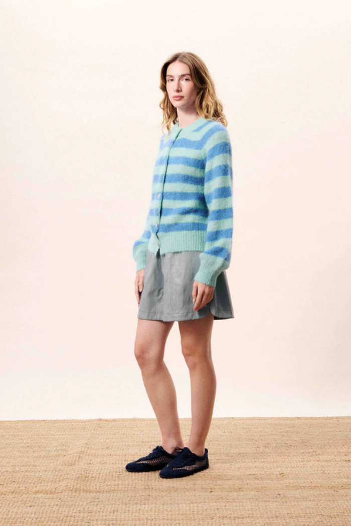 Striped Azur Cardigan
