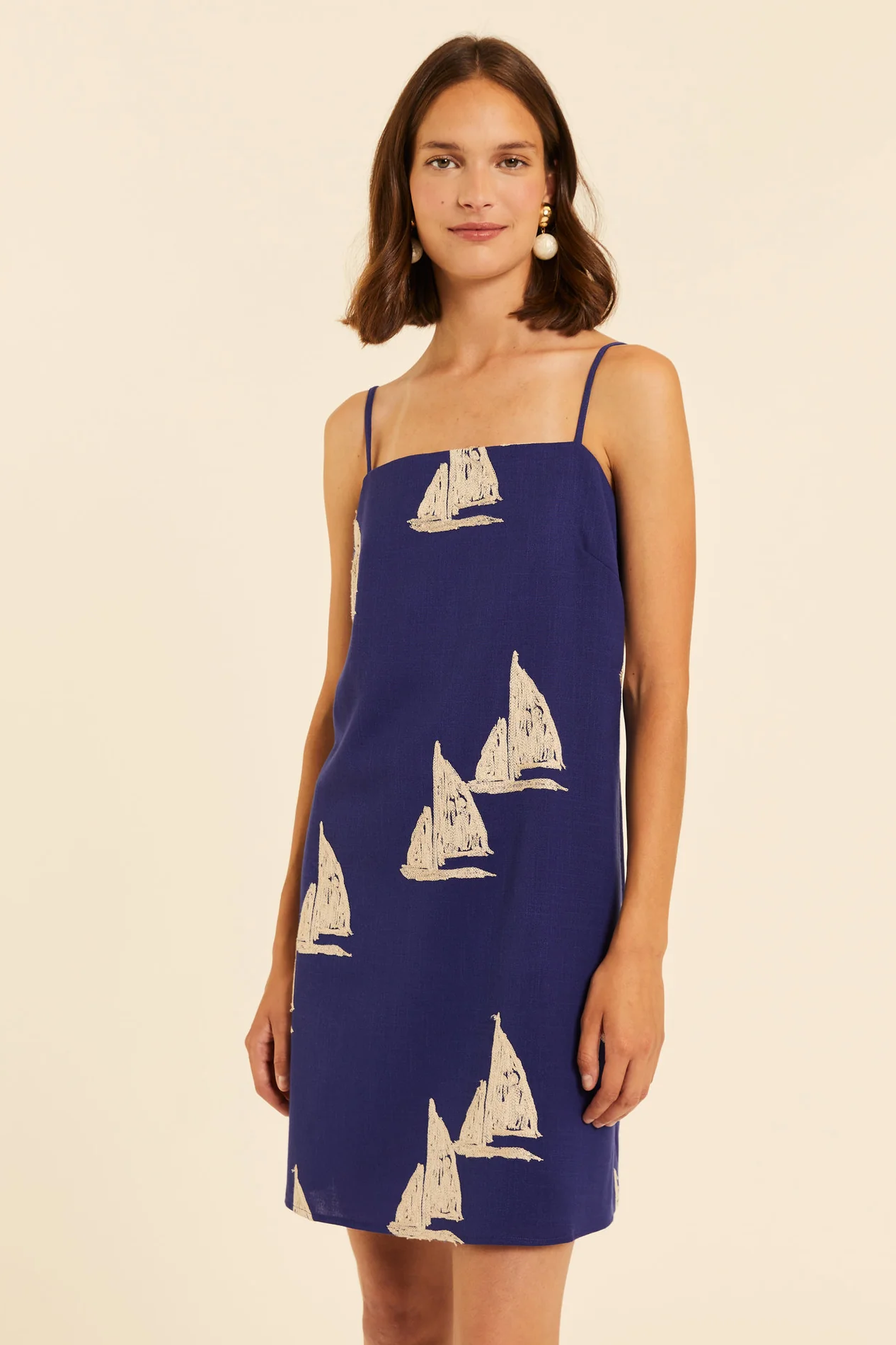 Boat Embroidery Dress