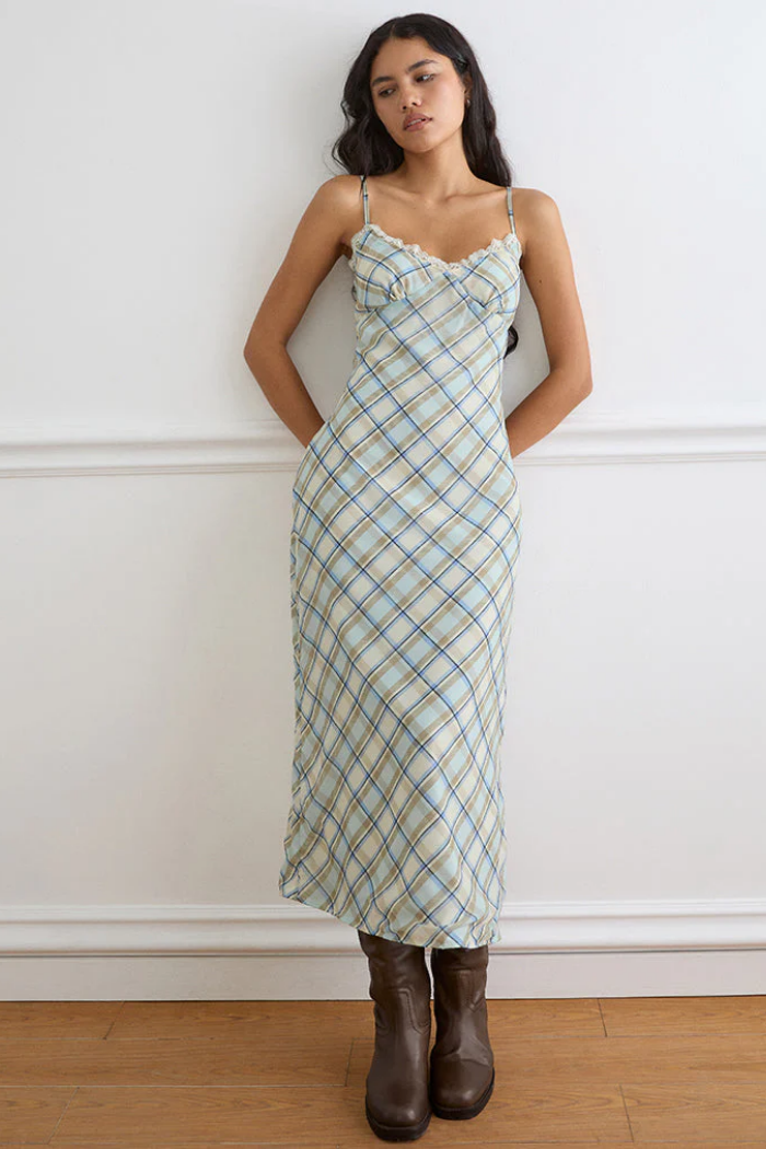 Naska Checked Dress