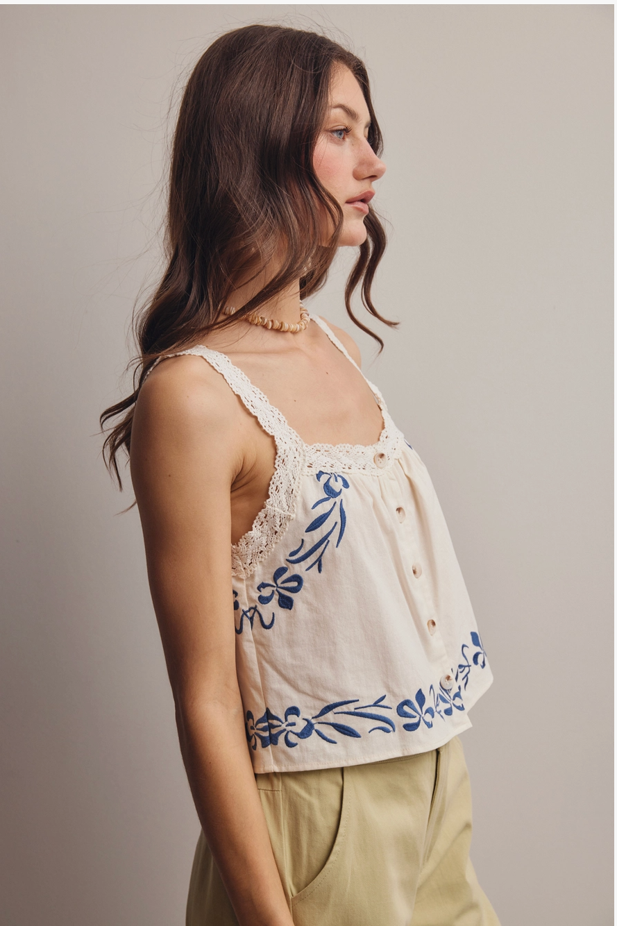 Lace Trim Top