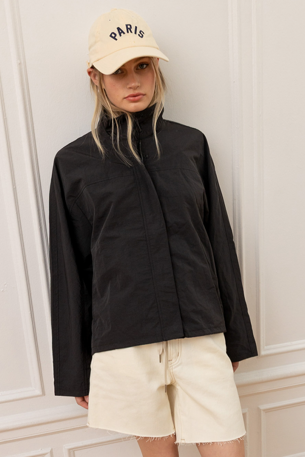 Nylon Windbreaker Jacket