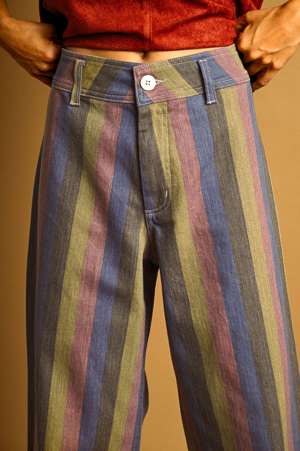 Multi Color Panel Pants