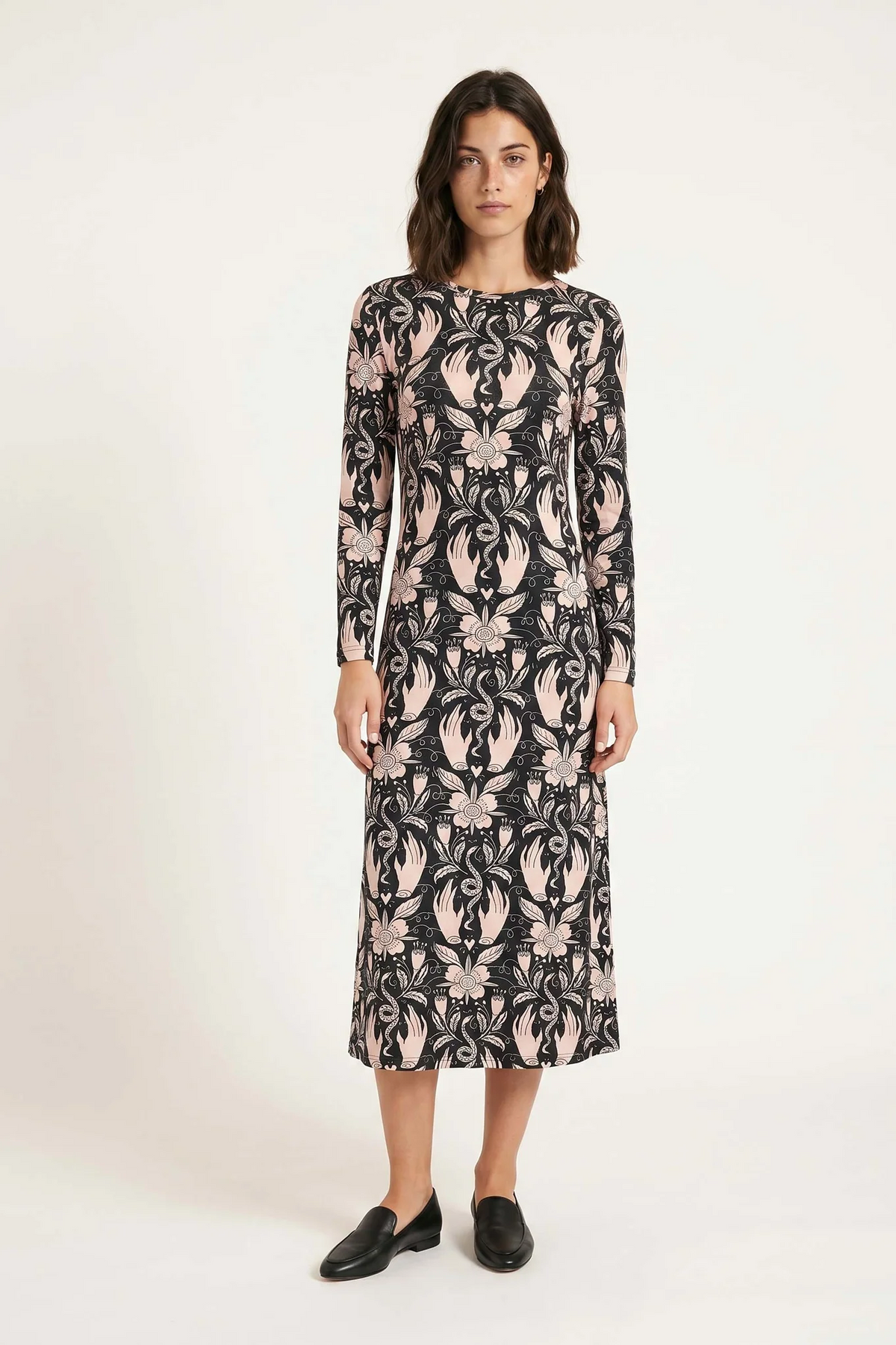 Manos Midi Dress