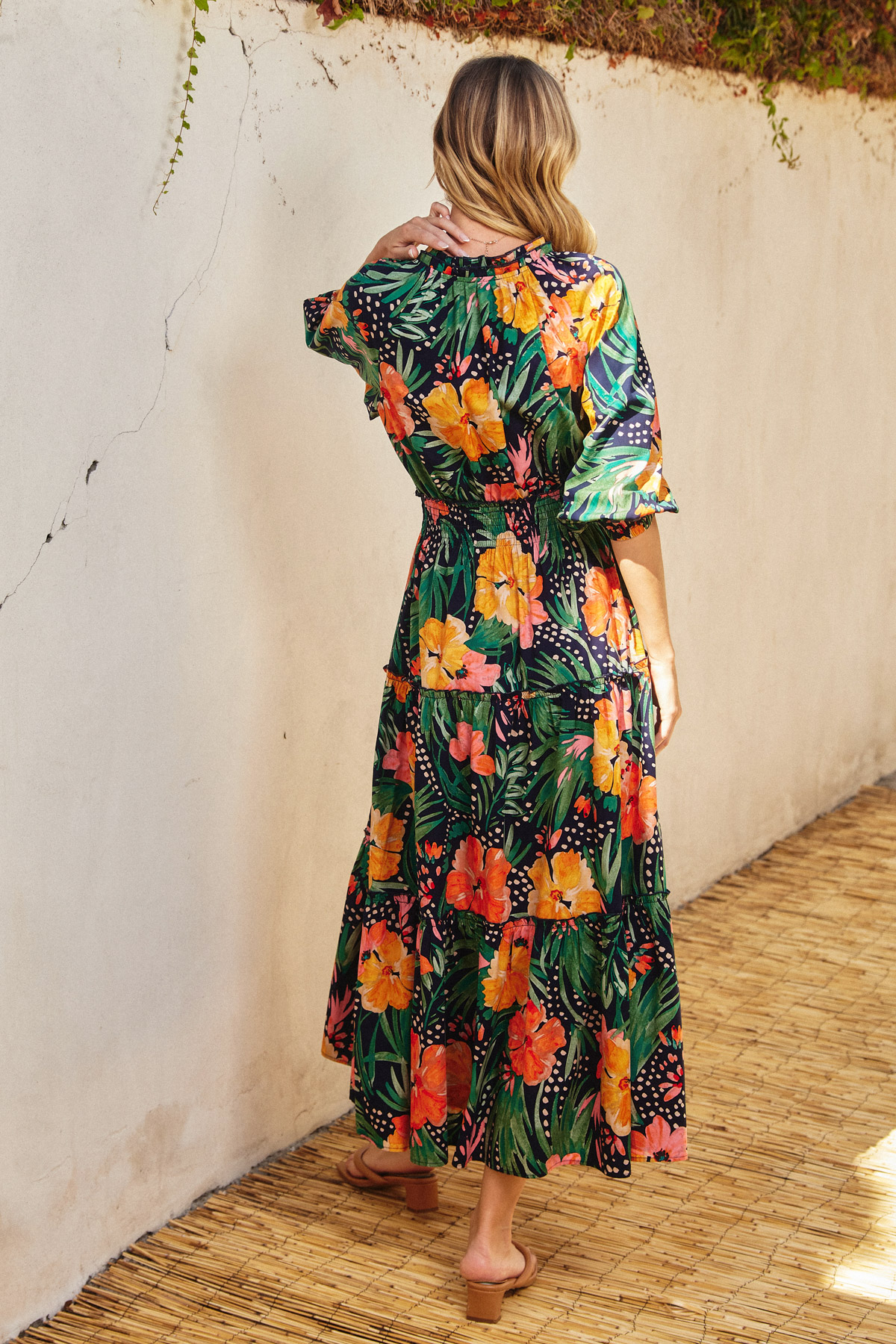 Hibiscus Midi Dress