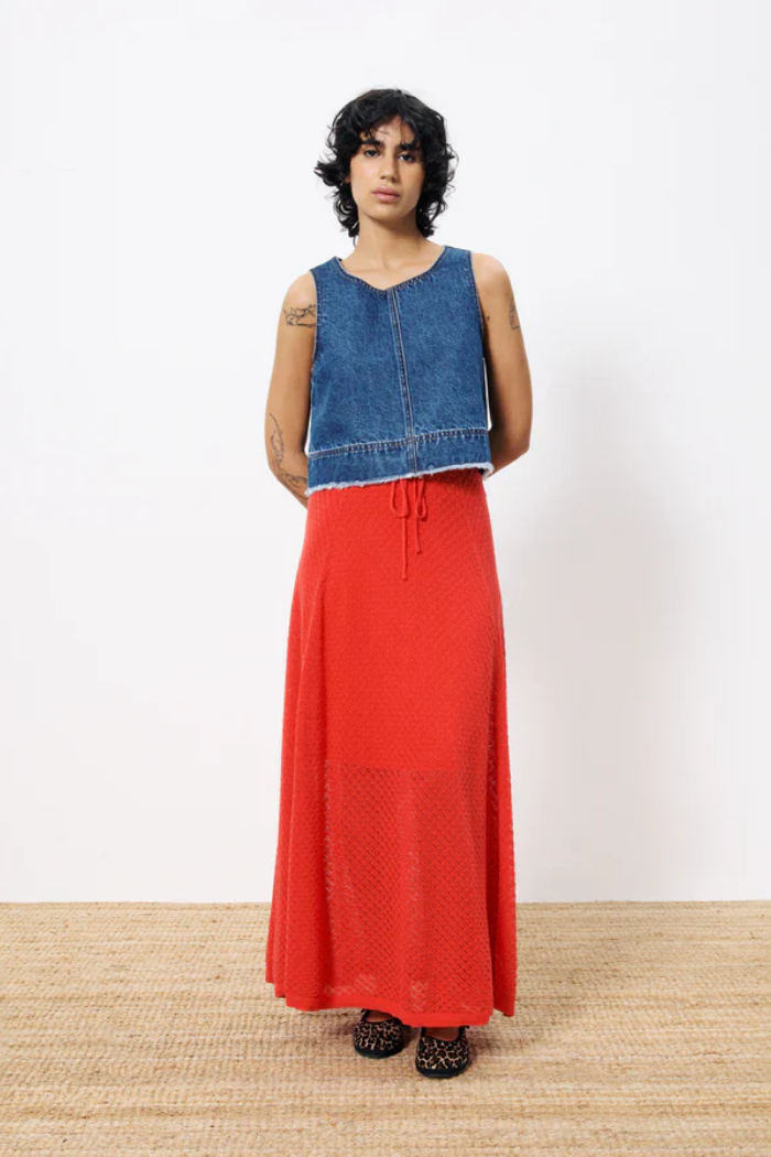 Dafne Denim Top