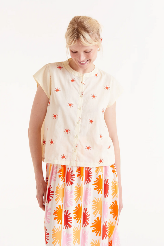 Sun Embroidered Blouse