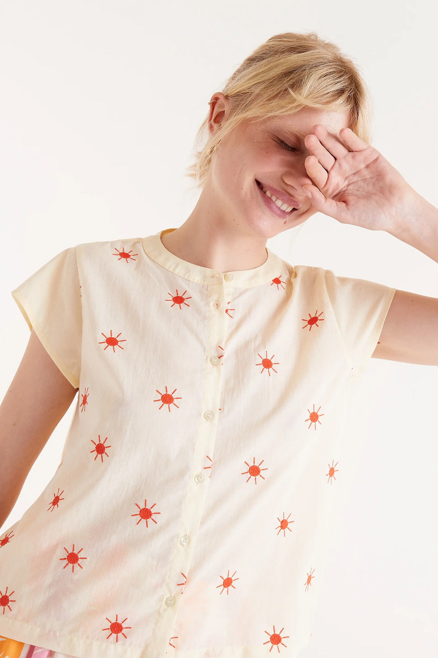 Sun Embroidered Blouse