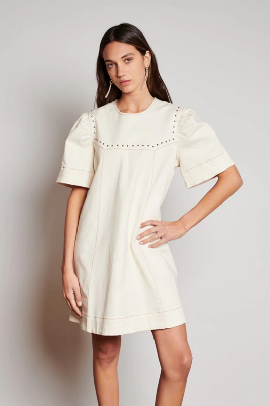 Quincy Drill Minidress