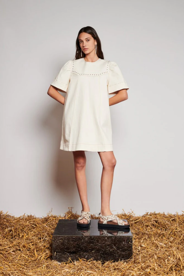 Quincy Drill Minidress