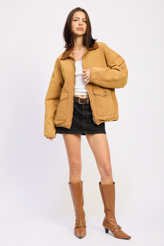 Canvas Bomber Jacket