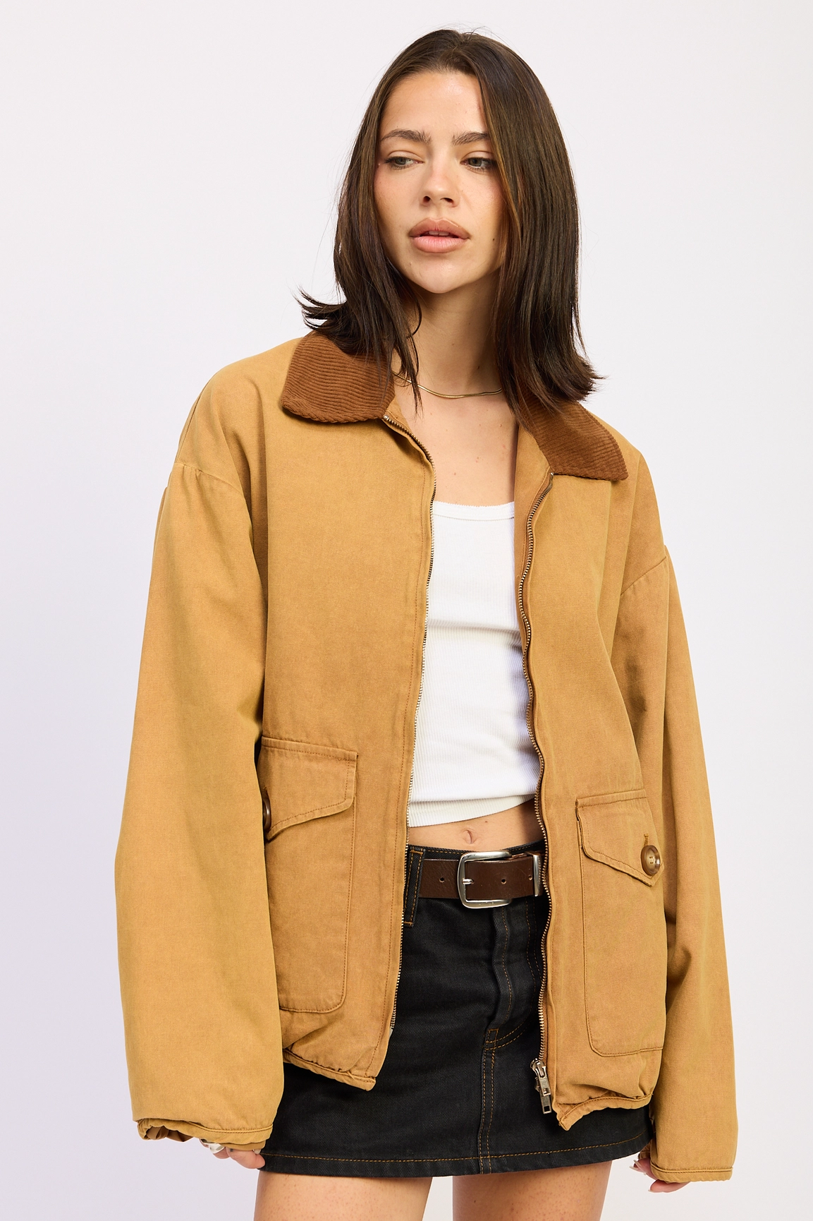 Canvas Bomber Jacket
