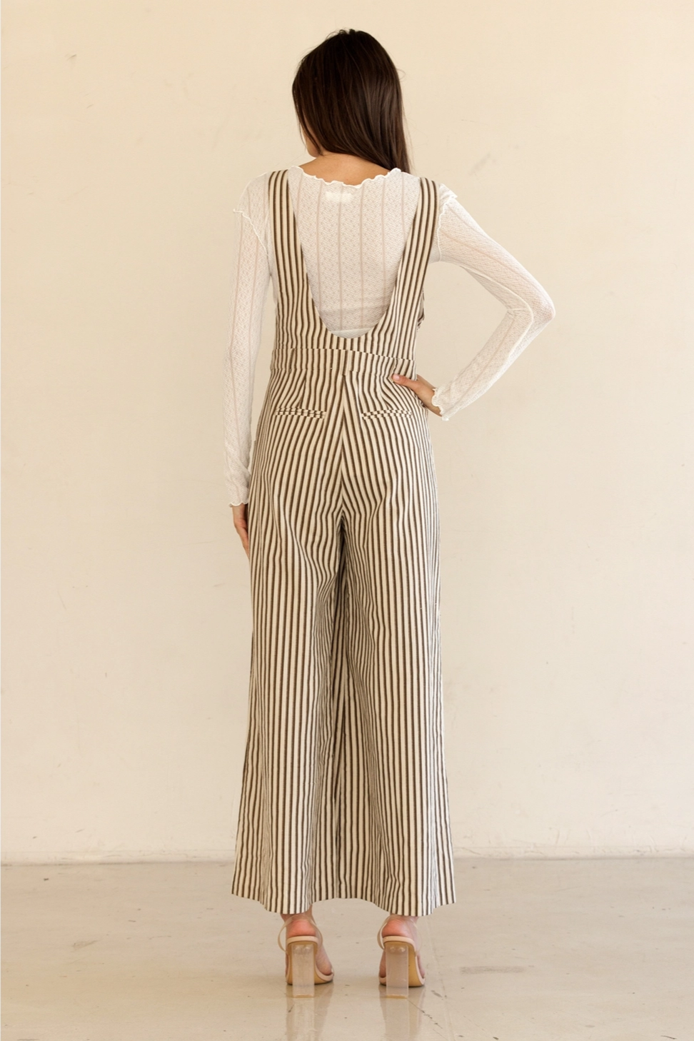 Striped WideLeg Jumpsuit