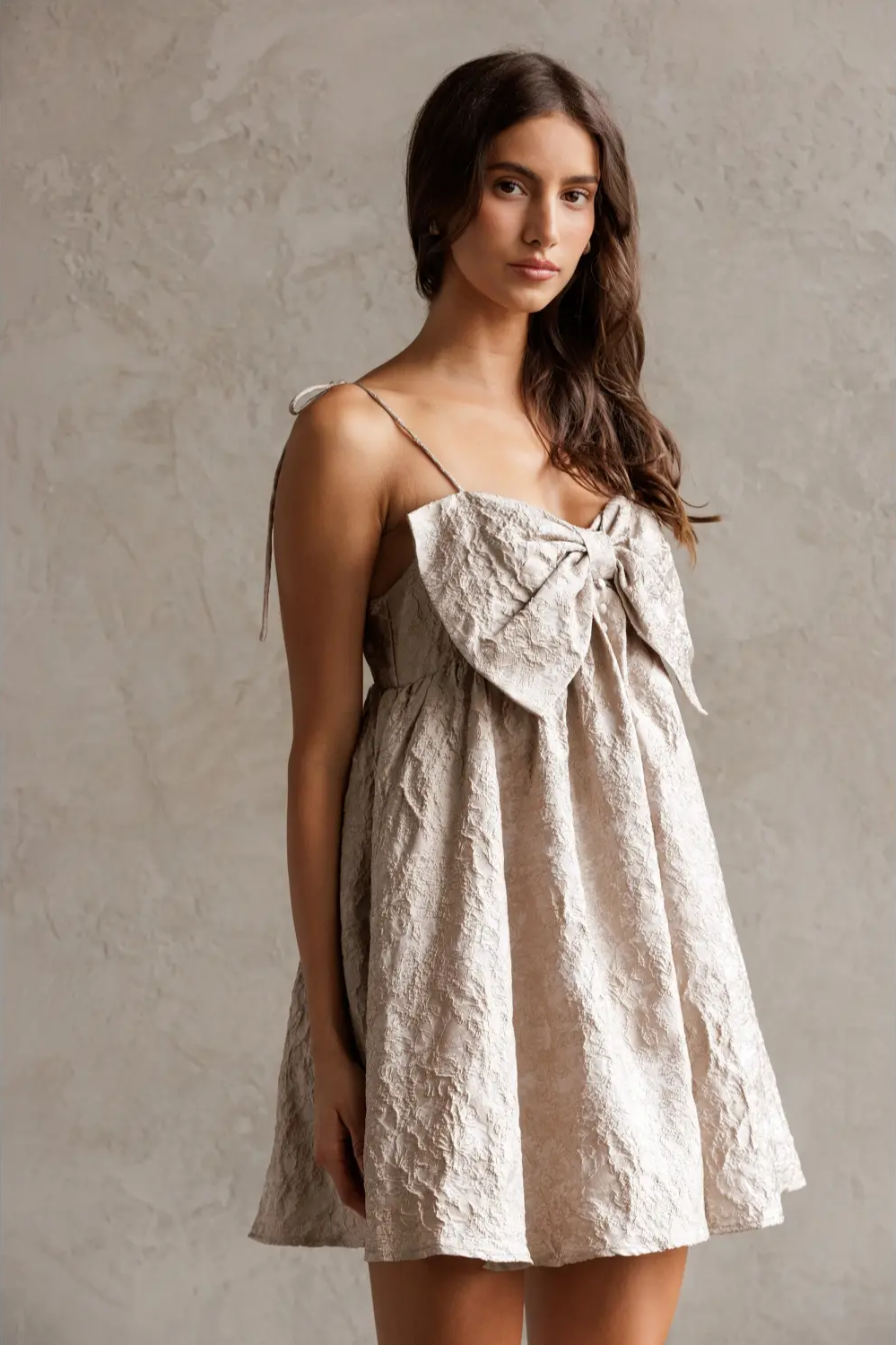 Babydoll Jacquard Dress