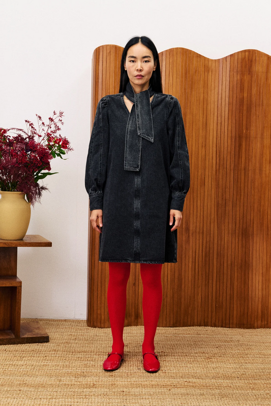 Aubepine Denim Dress