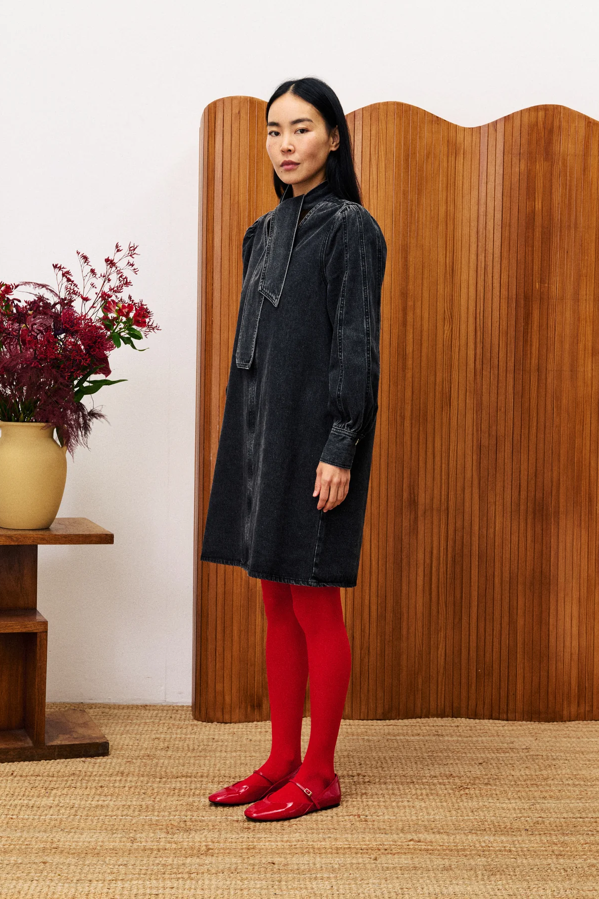 Aubepine Denim Dress