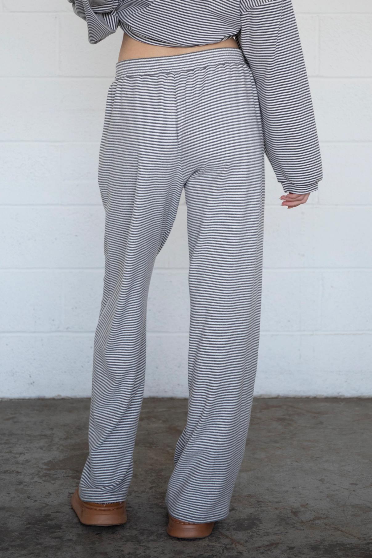 Stripe Fleece Lounge Pants