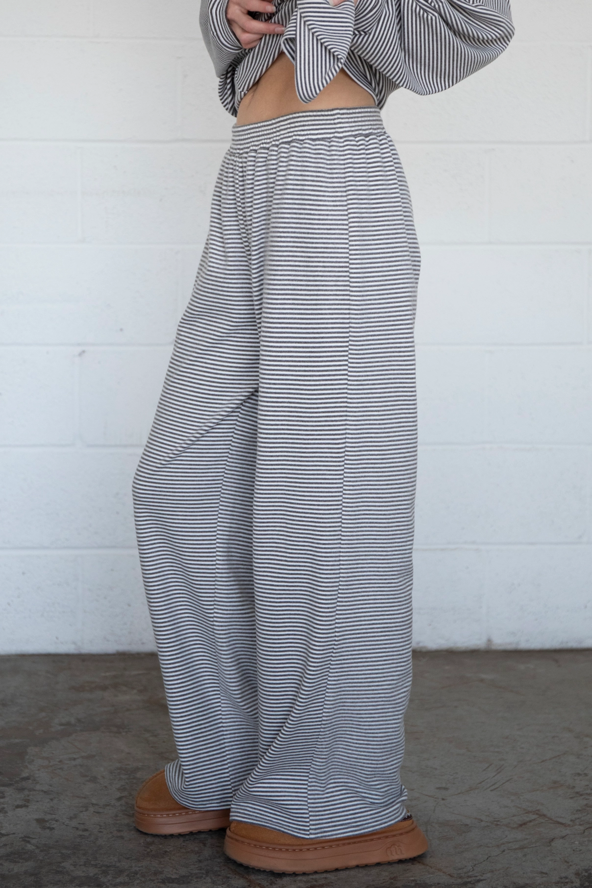 Stripe Fleece Lounge Pants