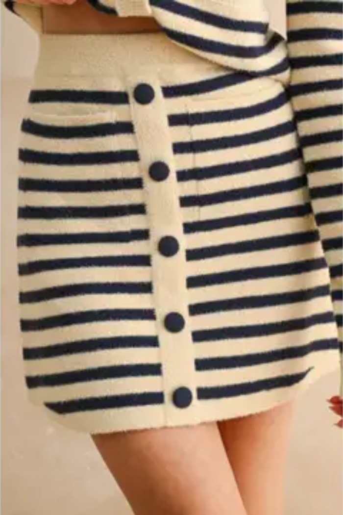 Striped Knitted Skirt