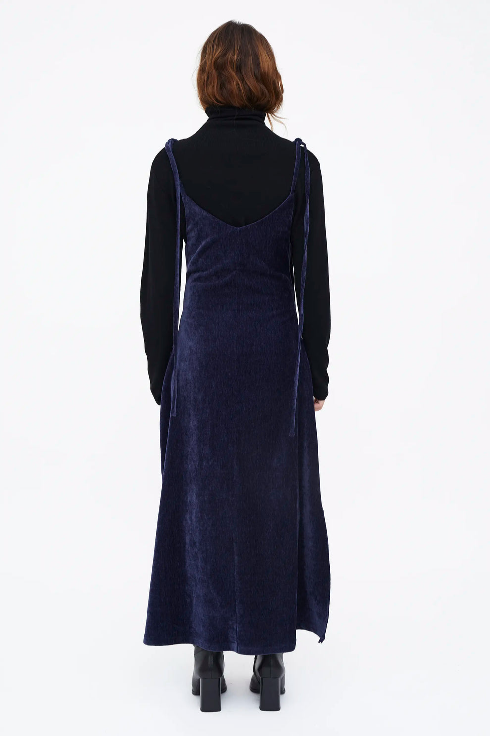Blue Velvet Dress