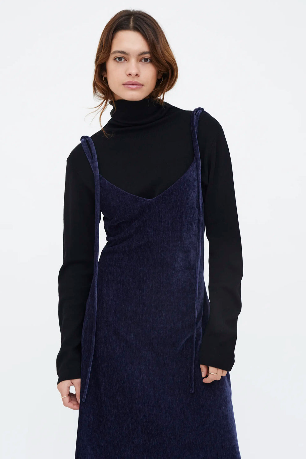 Blue Velvet Dress