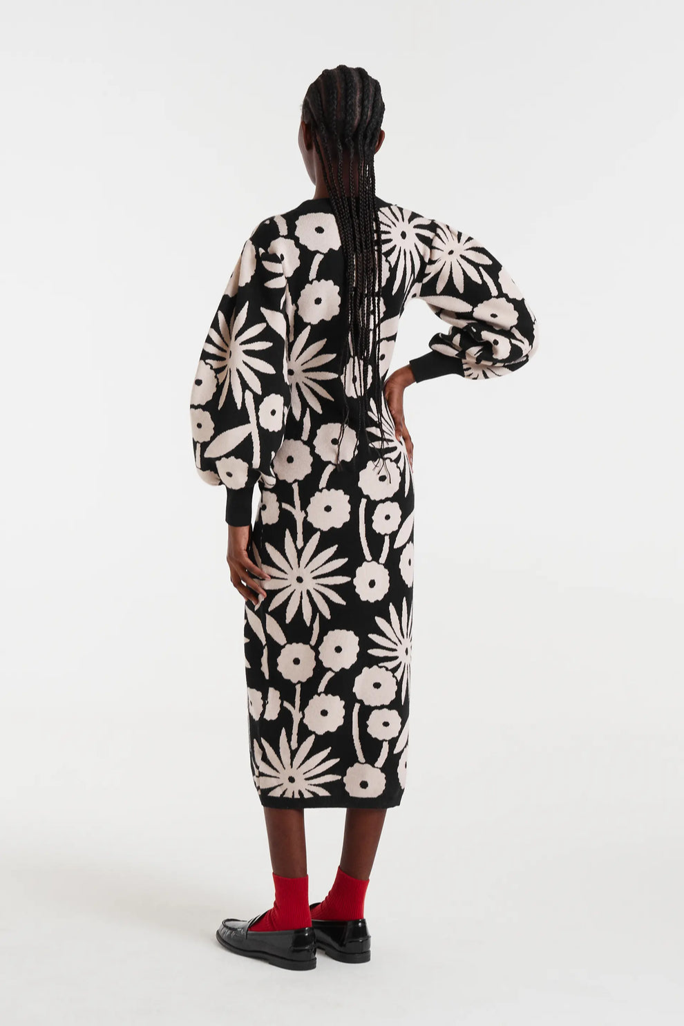 Jacquard Sweater Dress