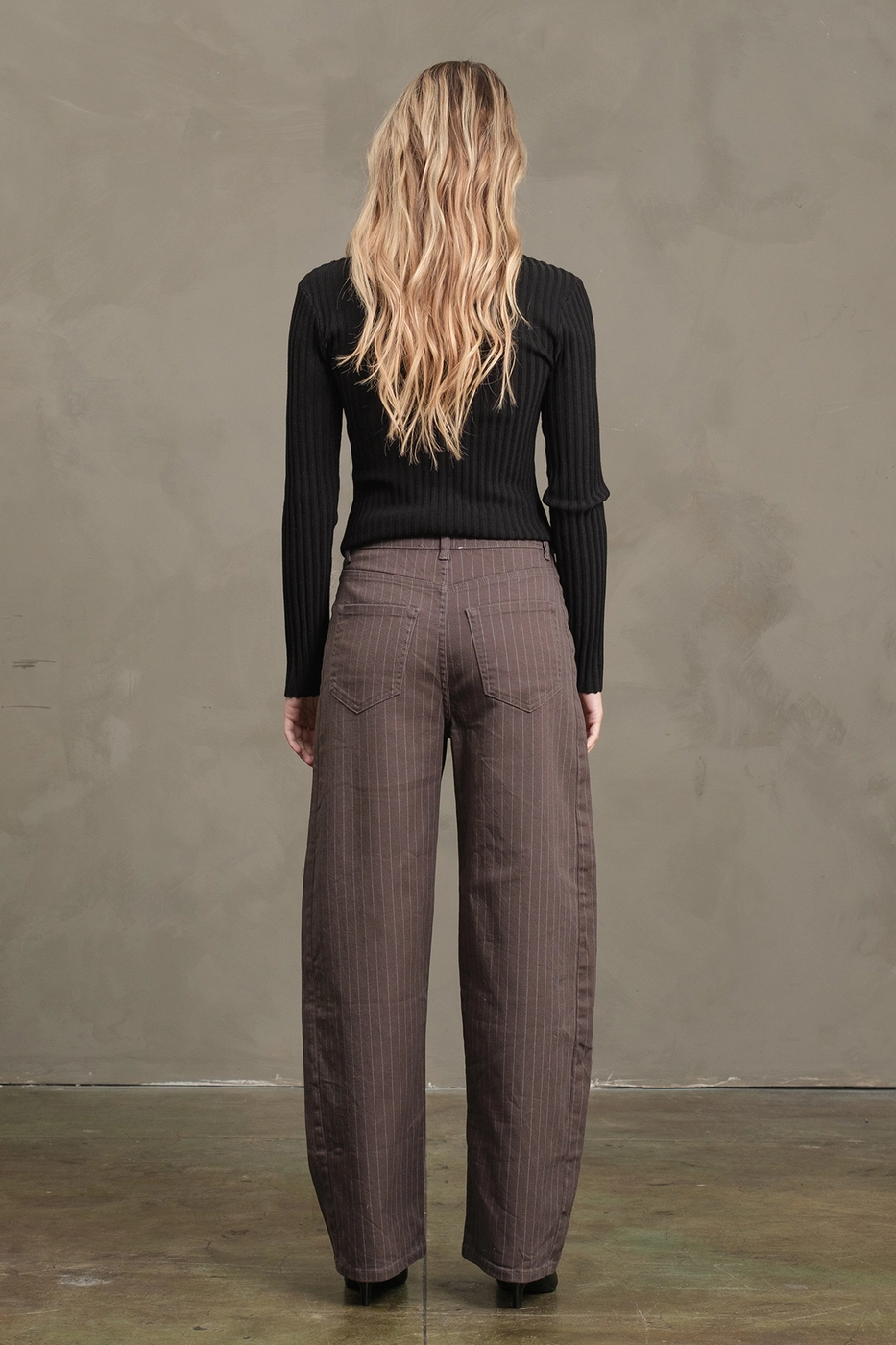 Pinstripe Barrel Pant