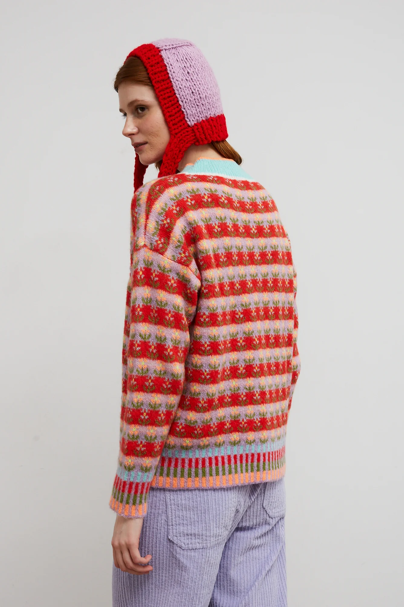 Red Blossom Sweater