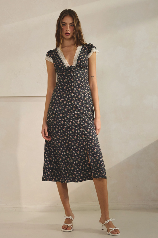 Lacie Floral Midi Dress