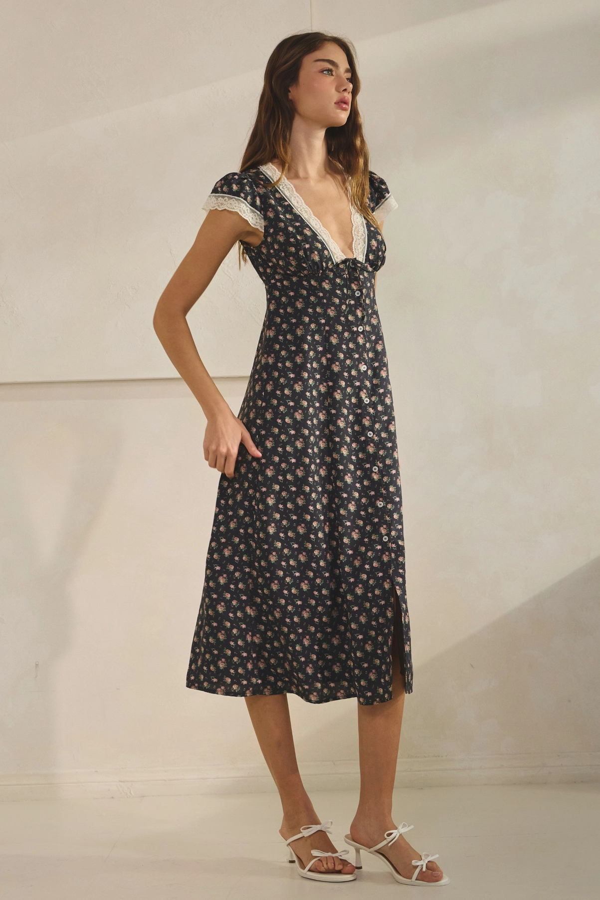 Lacie Floral Midi Dress