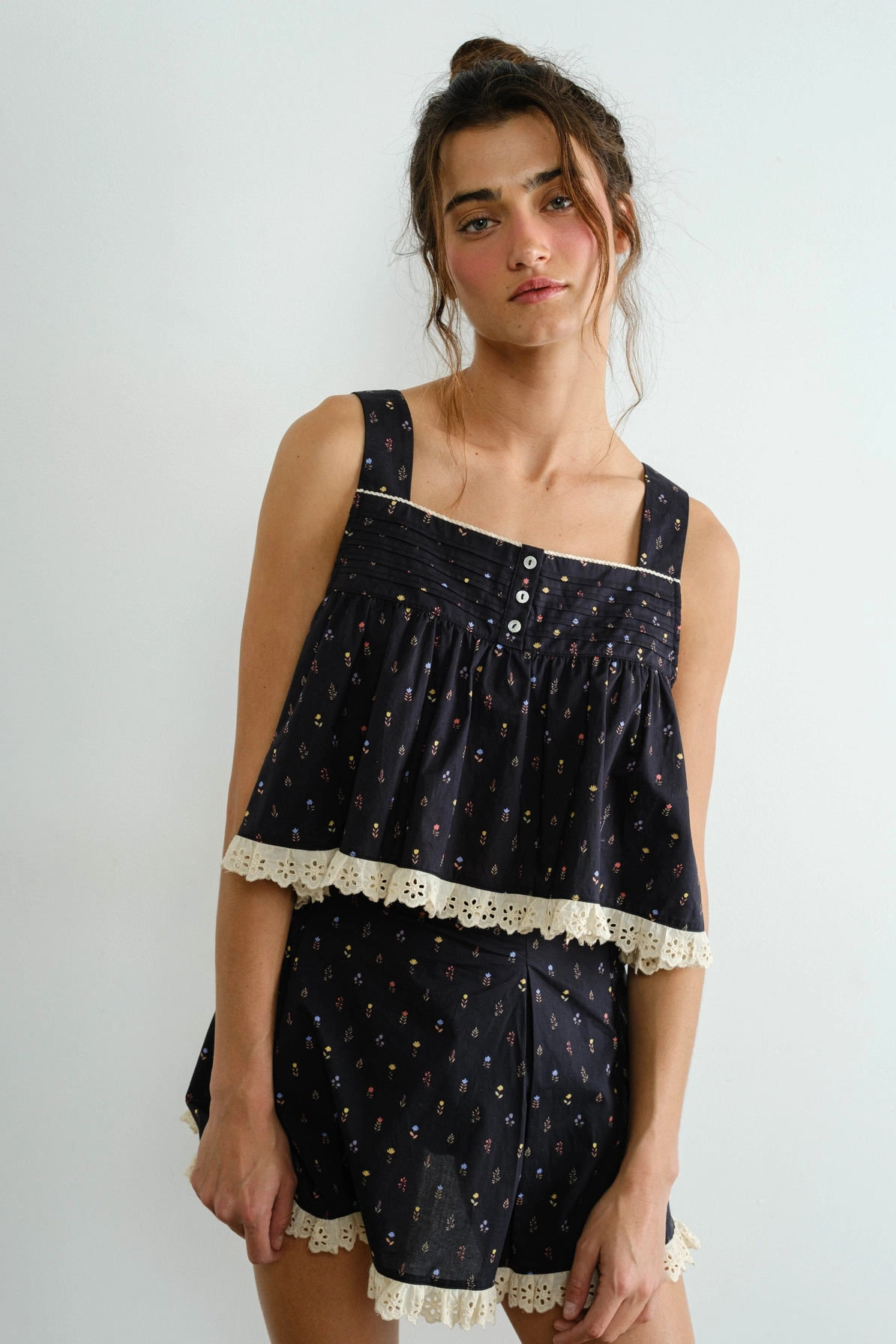 Ruffle Lace Tank