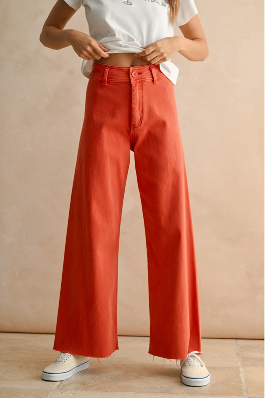 Straight Wide Leg Pants