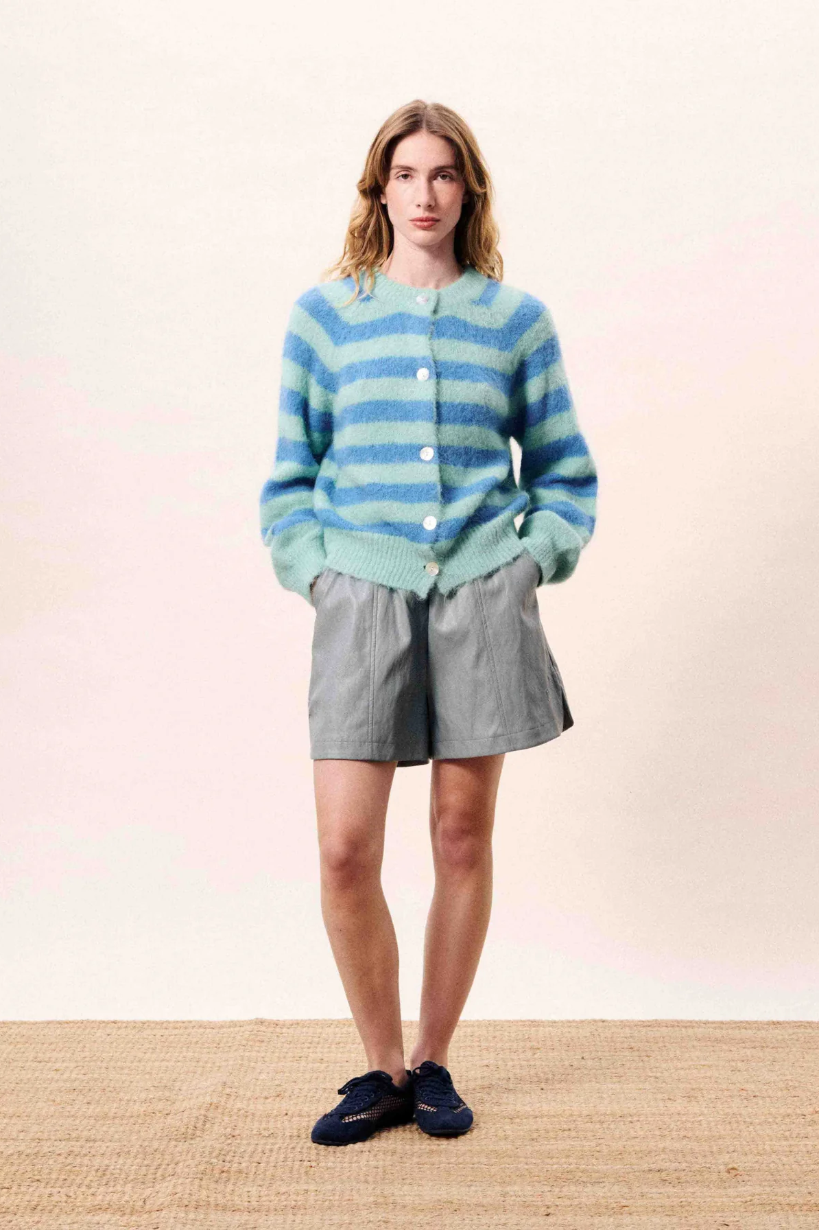 Striped Azur Cardigan