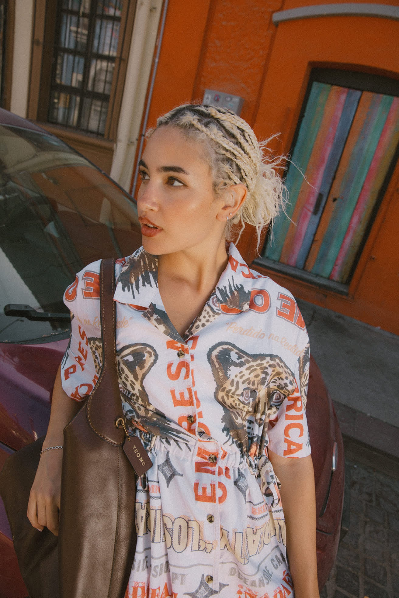 Side Cinch Tiger Dress