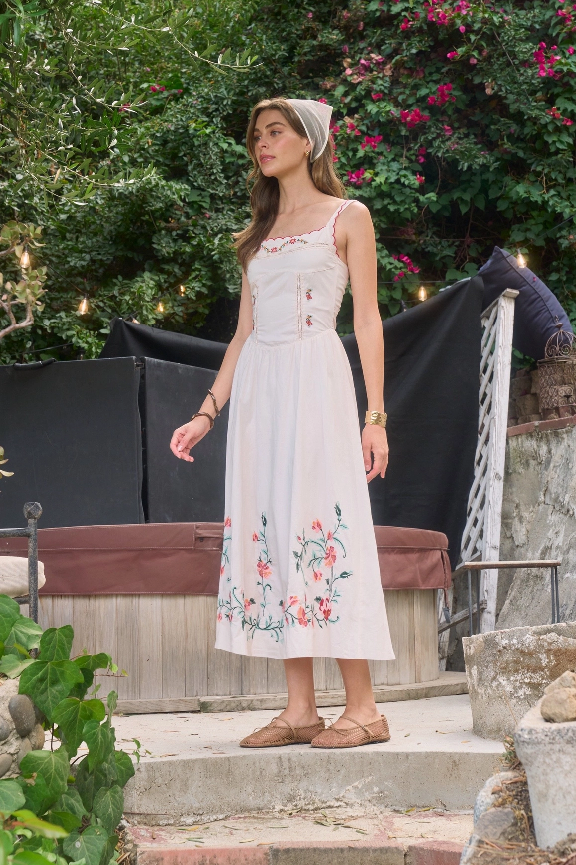 Embroidered Cotton Dress