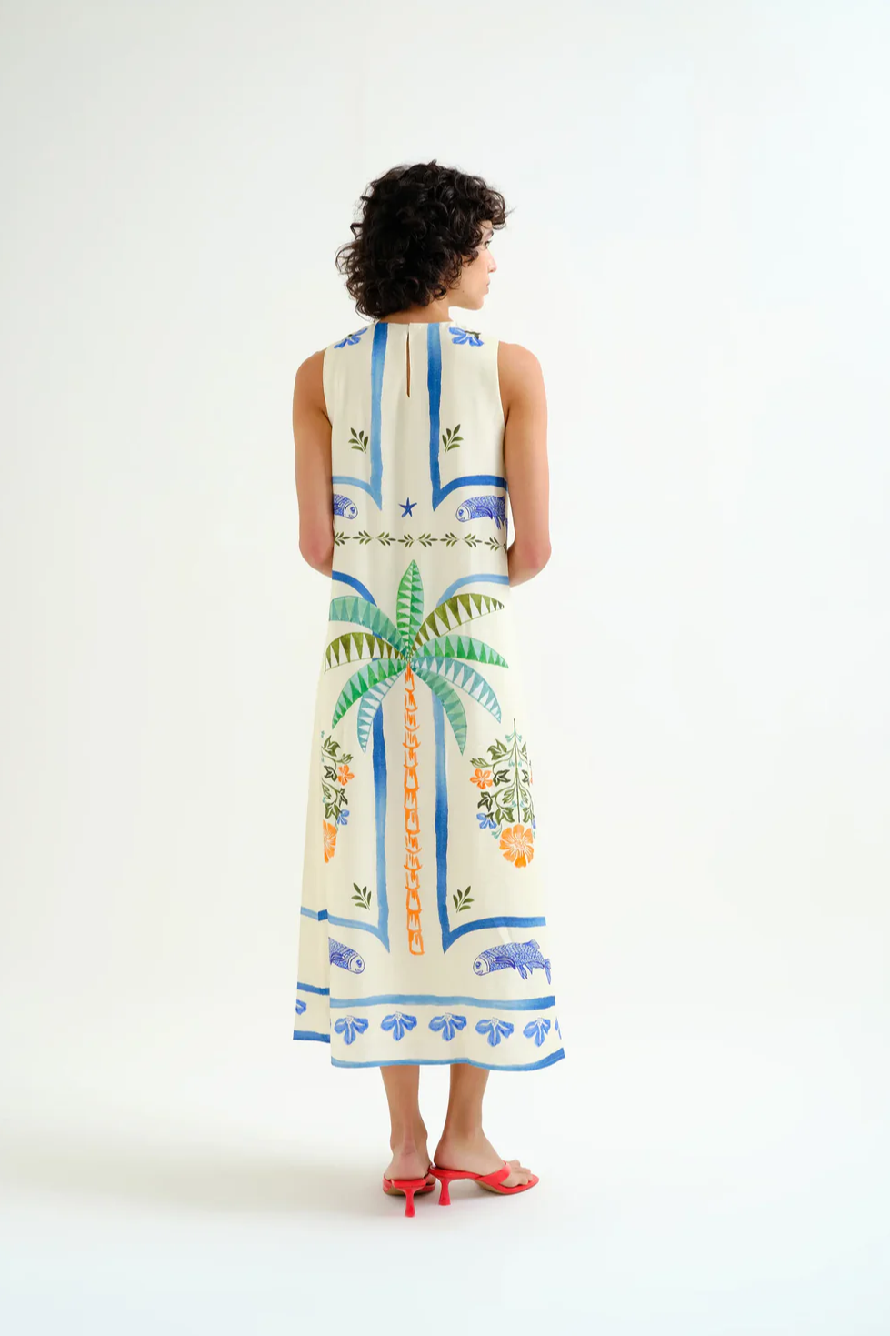 Mermaid Fish Midi Dress
