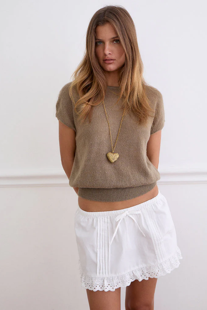 Ninon Poplin Mini Skirt
