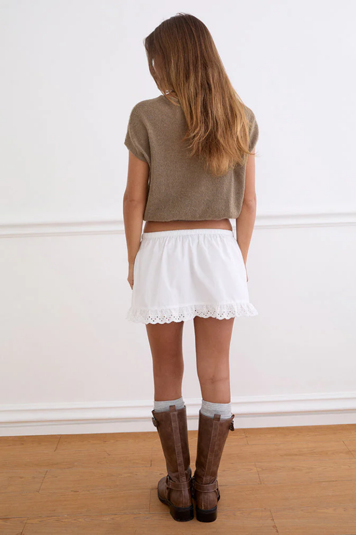 Ninon Poplin Mini Skirt